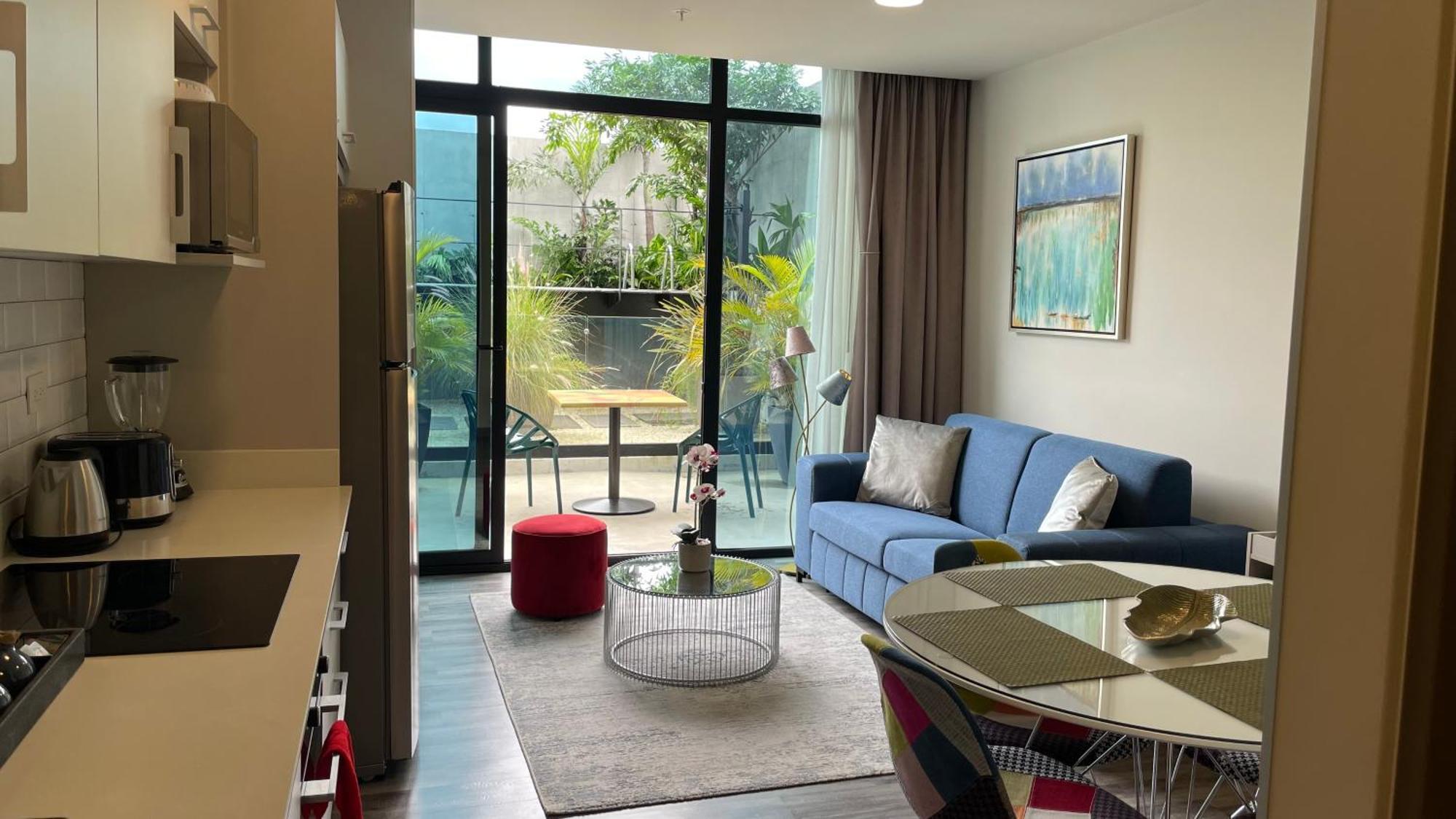 Cozy Apartment With Terrace, Sj Cosmopolitan Tower #402 San José Buitenkant foto