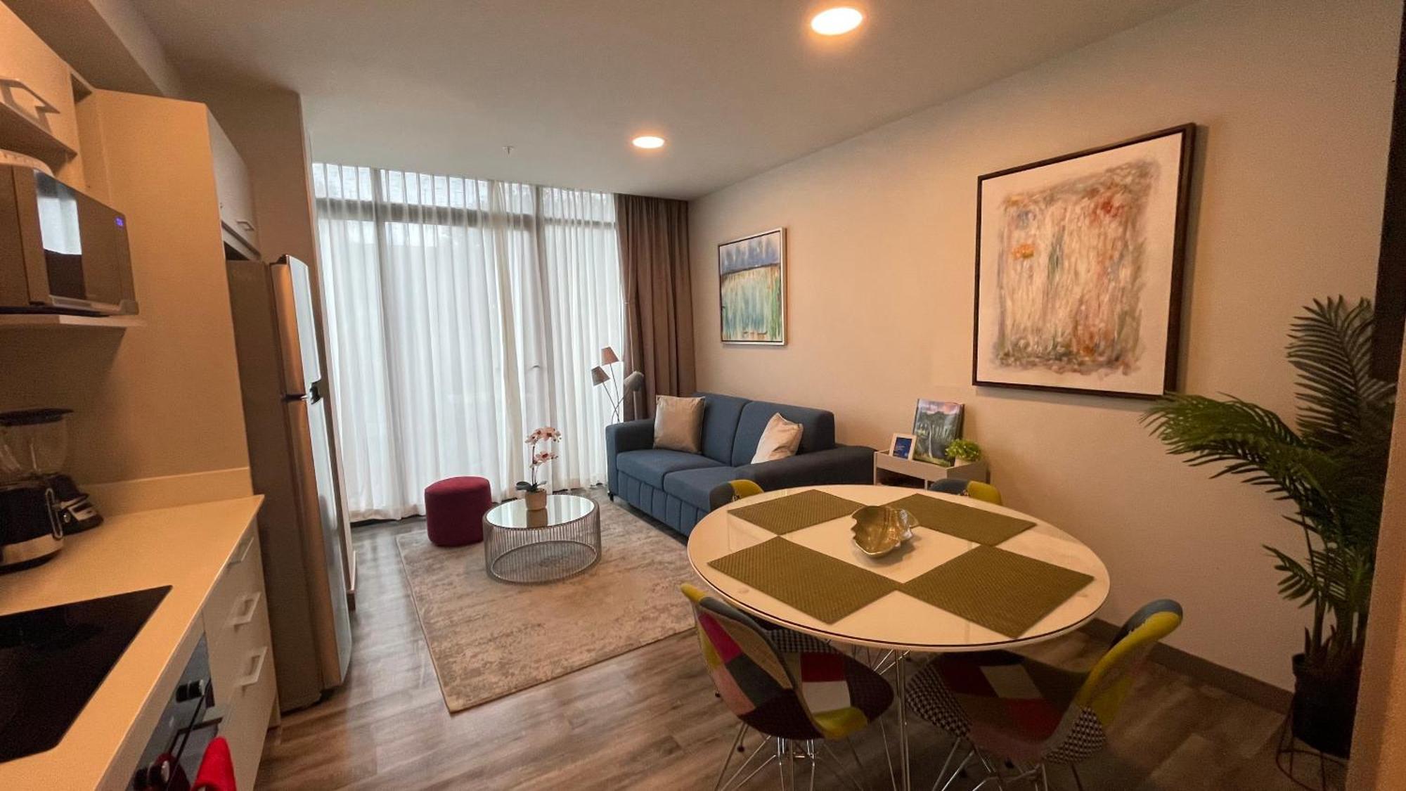 Cozy Apartment With Terrace, Sj Cosmopolitan Tower #402 San José Buitenkant foto