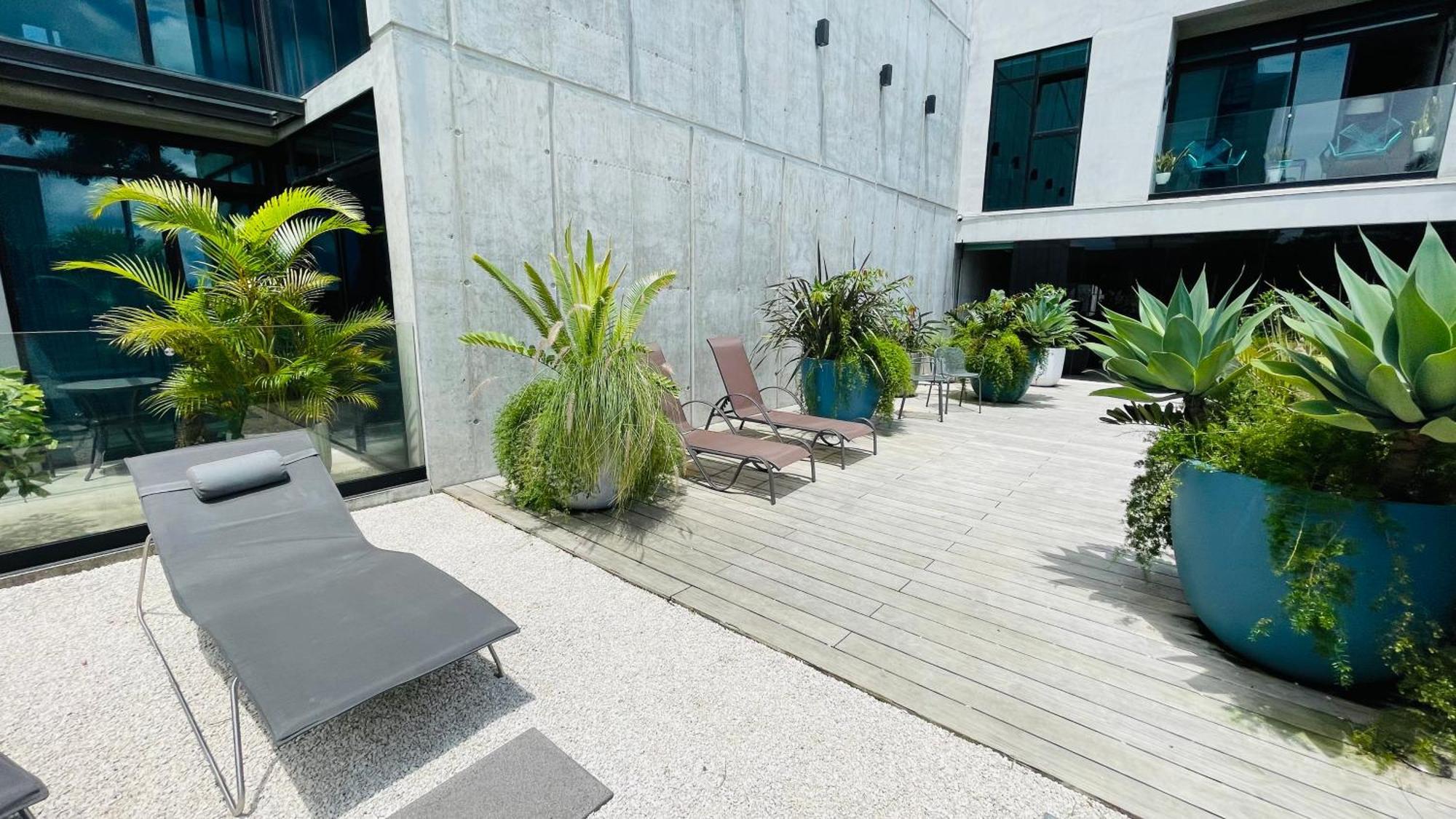 Cozy Apartment With Terrace, Sj Cosmopolitan Tower #402 San José Buitenkant foto